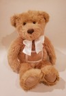 Vintage 2003 Avon Tan Brown Beige Teddy Bear Stuffed Animal Plush Toy Bow Photo 