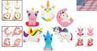 Soft Unicorn Squishies 6 Pack - Slow Rising Jumbo Foam Toys For Stress Relief