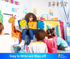 Large Magnetic Dry Erase Teaching Clock For Kids Analog Digital Time Learning