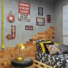Bar Sign Man Cave Garage Decor Vintage Metal Tin Signs  Funny Bar Rules Sign