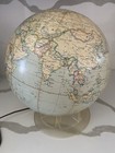 Vintage 1960s Time Life World Globe Lighted By Replogle Vintage  works 