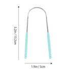 4pcs Tongue Scraper Stainless Steel Oral Cleaner Brush Tongue Cleaning Brush