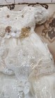 Free Shipping   Beautiful Ivory Christening Gown  Baptism Dress Hermoso Vestido