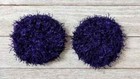 Crochet Handmade Kitchen Reusable Dish Scrubbies Sponge 3 Inch Purple Set New