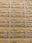 Costa Rica Airmail Stamp  1940  Sc c55  Mnh Og Sheet Of 100  15c On 50c