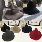Hot Wool Halloween Witch Hat Modern Witch Hat Made From High Quality Sheep Gifts