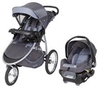 Baby Trend Expedition Race Tec Infant Baby Jogger Stroller Travel System  Gray