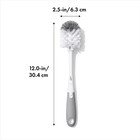 Oxo Tot Bottle Brush With Nipple Cleaner  Gray