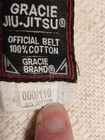 Gracie Jiu-jitsu Official Belt 000 110 White Cotton 