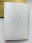 New Vtg Tap Taprell Loomis B b  Emb Wht 55-2 Wedding Album 12  X 8  X 3  Usa