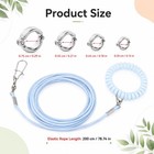 Bird Leash  79 Inch Blue Parrot Leash Outdoor Bird Flying Training Rope