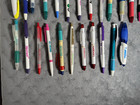 Lot Of 94 Metal And Plastic Pharmaceutical Drug Rep Pens Medical Collectibles