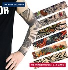 20pcs Temporary Tattoo Arm Sleeves Fake Tattoo Stretchable Cosplay Sleeves