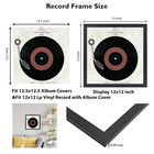 Jcjmy Wood Vinyl Record Frame For The Wall  Display 12 5x12 5 Album Cover And   