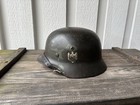 Orig  Ww2 German M35 Helmet Se66