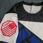 Men s Reebok Ufc Fighter Usa Rowdy Sports Athletic Jersey Shirt Blue black Xs