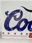 Coors Light Beer - Coors   Cattle Metal Sign - Rodeo Country
