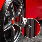 Tecunite 4 Pack Metal Valve Stem Tr-416-s 1 Inch Outer Mount Fits Silver 