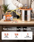 Vevor 5 Gallon Vacuum Chamber With Pump 3 5 Cfm Single Stage Degassing Chamber