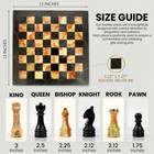 Premium Marble Chess Set Black   Green Onyx Handmade Board Game Gift Set