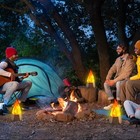 Night Lights  Multi-purpose Fake Fire Lamp  Usb Rechargeable Flickering 4pcs