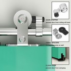 4-16ft Stainless Steel Sliding Barn Door Hardware Closet Track Kit Single double