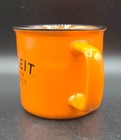 Bulleit Frontier Whiskey Orange Ceramic Coffee Mug  8oz   Euc