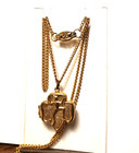 Vintage Girl Scout Brownie Locket With 18  Chain