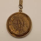    vintage Virgo Zodiac Astrology Pendant Medallion Sun Signs Necklace Map 23 