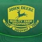 John Deere Hat Vintage 80s Farm Tractor Snapback Cap Green 150 Year Anniversary