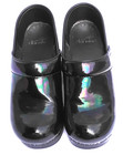 Dansko Professional Iridescent Black Womens Size 5 5 Walking Slip On Clogs Shoes