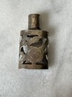 Vintage Mexico Silver 925 Overlay   Glass Perfume Bottle Hallmarked Base
