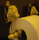 Lion Bronze Toilet Paper Holder Or Paper Towel Holder 