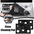 2pcs Gas Range Stove Top Burner Cover Protector Reusable Non-stick Liner Kitchen