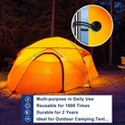 6  Ball Bungee Bungie Cord 100pcs Black Heavy Duty Canopy Tarp Tie Downs   