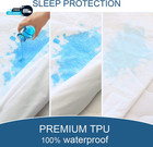 Full Size Mattress Protector Waterproof Mattress Topper Pad Cover Fitted Bed