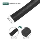 3 4  Single Fold Bias Tape Polyester Roll For Sewing Black 25 Yards