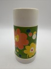 Vtg 60s 70s Aladdin Plastic Flower Power   Dots Half Pint Thermos