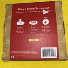 Kate And Milo Print Ornament Christmas Hand Round Shaped With Glitter  New 