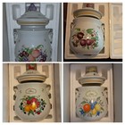 Lenox  orchard  Fine Porcelain Canister Set - Sugar Coffee Flour Tea - Nos