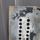 Antique Metal   16 Sign Vintage Cutout Vintage Industrial Folk Decor Perforated 