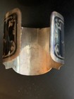 Vtg Lg Enamel Sterling Niello Siam Cuff Bracelet 79 1 Grams  Circumference 6 25   
