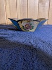 Beautiful Chinese Plique A Jour Translucent Scalloped Floral Bowl