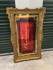 Budweiser Millennium Ornate Gold Framed Bar Mirror Breweriana 58   x34   