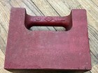 Vintage 100 Lb Pound  Cast Iron Scale Calibration Test Weight Red