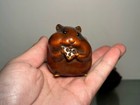 4 Little Hamster Statue Boxwood Carving Collectible Cricetulu Desktop Art Decor
