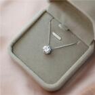 925 Sterling Silver Aaa Cz Solitaire With Pendant Necklace 18 