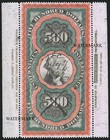 Scott  R133 Persian Rug  500  Revenue Stamp Set Of 4 Art Prints Reproduction