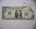 1969 B   1 Federal Reserve Note     extreme Fold-over     showing Run       Error Note