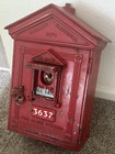 City Of Oakland Ca  Electrical Dept   Fire Alarm Station Box Porcelain Plate Key